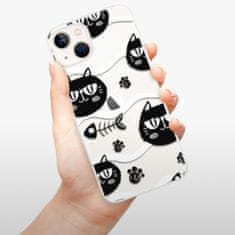 iSaprio Silikónové puzdro - Cat pattern 04 pre Apple iPhone 13