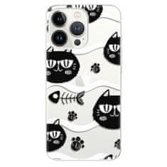 iSaprio Silikónové puzdro - Cat pattern 04 pre Apple iPhone 13 Pro