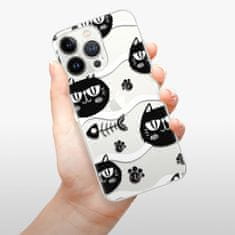 iSaprio Silikónové puzdro - Cat pattern 04 pre Apple iPhone 13 Pro