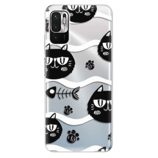 iSaprio Silikónové puzdro - Cat pattern 04 pre Xiaomi Redmi Note 10 5G