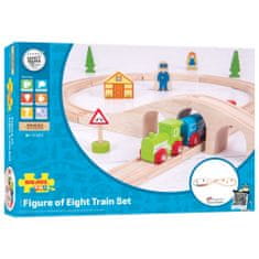 Bigjigs Rail Drevená vláčikodráha osmička