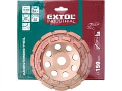 Extol Industrial  kotúč diamantový brúsny dvojradový, O 150x22,2mm