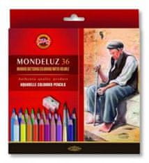 Koh-i-noor akvarelové pastelky MONDELUZ umelecká sada 36 ks