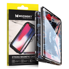 WOZINSKY Wozinsky magnetické puzdro s ochranným sklom pre Samsung Galaxy S21 Ultra 5G - Čierna KP12462