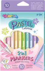 Pastel - obojstranné fixky 10 farieb