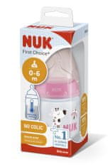 Nuk FC+ fľaša s kontrolou teploty 150 ml, ružová