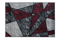 Chemex Koberec Oheň Moderní Belgický Design 10216 Červená Čierna 80x150 cm