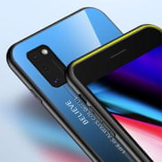 IZMAEL Puzdro Gradient Glass pre Samsung Galaxy A41 - Čierna/Červená KP10481