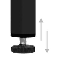 Petromila vidaXL Komoda čierna 75x35x70 cm oceľ a tvrdené sklo