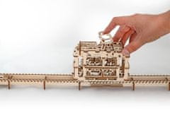 UGEARS 3D puzzle Električka s koľajnicami