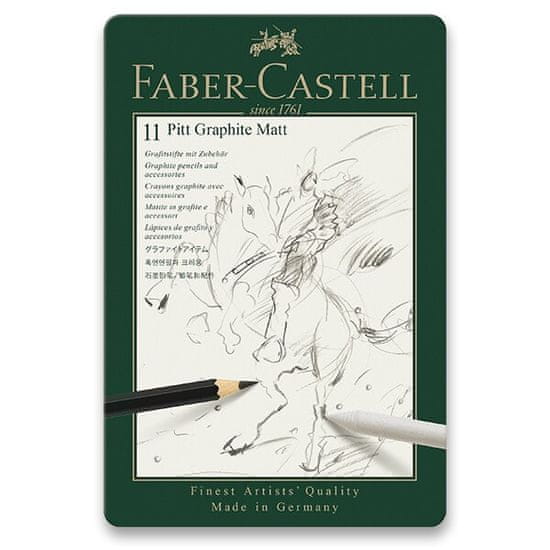 Faber-Castell Grafitová ceruzka Pitt Graphite Matt súprava 11 ks