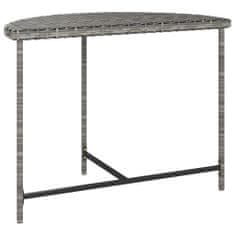 Petromila vidaXL Záhradný stôl sivý 100x50x75 cm polyratan