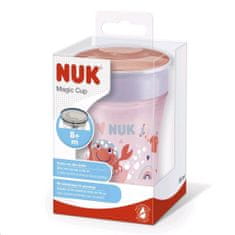 Nuk hrnček Magic Cup s viečkom 230ml červená