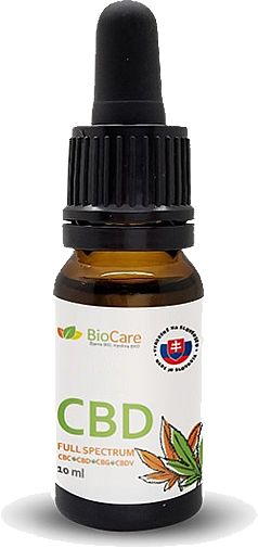 BioCare CBD olej Full spectrum - 10ml - 20%