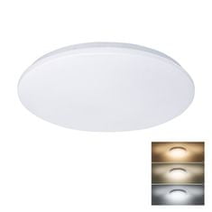 Solight LED stropné svietidlo PLAIN, 3CCT, 24W, 1920lm, 3000K, 4000K, 6000K, okrúhle, 38cm, WO788