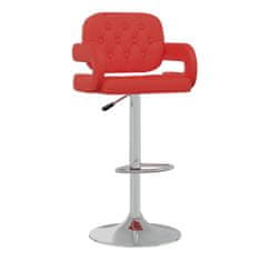 Vidaxl Barová stolička červená umelá koža