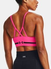 Under Armour Podprsenka UA Seamless Low Long Htr Bra-PNK XS