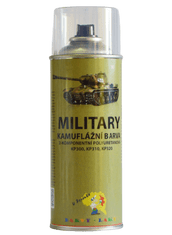 Kamuflážní barvy 2-K Polyuretanová kamuflážna MILITARY farba v spreji 400ml, matná, NATO ZELENÁ