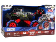 Lean-toys Diaľkovo ovládané terénne driftovacie auto 1:16 Blue 2.4G 360-stupňová rotácia