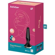 Satisfyer Plug Ilicious 2 vibračný análny kolík, čierny