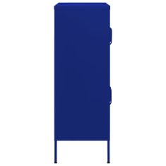Petromila vidaXL Zásuvková skrinka námornícka modrá 80x35x101,5 cm oceľ
