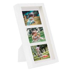 Vidaxl 3D fotorámiky 5 ks biele 18x35 cm na 3 obrázky (10x15 cm)