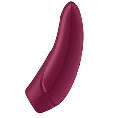 Satisfyer Curvy 1+ tlakový vzduchový vibrátor, červený