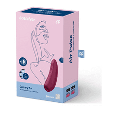 Satisfyer Curvy 1+ tlakový vzduchový vibrátor, červený