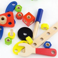 Viga Toys Sada stavebníc Montessori 68 kusov