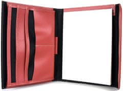 VegaLM Kožený pracovný zápisník A5 v červenej farbe