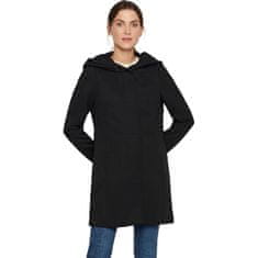Vero Moda Dámsky kabát VMVERODONA 10202688 Black (Veľkosť XS)