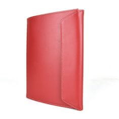 VegaLM Kožený pracovný zápisník A5 v červenej farbe