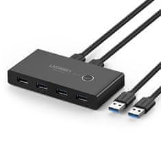 Ugreen US216 HUB adaptér 4x USB 3.0 Gen 1, čierny