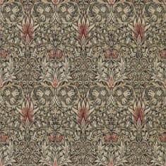 MORRIS & CO. Tapeta SNAKESHEAD 216425, kolekcia ARCHIVE WALLPAPERS, charcoal spice