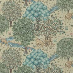 MORRIS & CO. Tapeta THE BROOK 216478, kolekcia ARCHIVE WALLPAPERS, linen