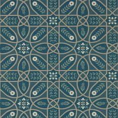 MORRIS & CO. Tapeta BROPHY TRELLIS 216699, kolekcia MORRIS MELSETTER, deep teal