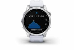 Garmin fenix 7S, Silver, Whitestone Band