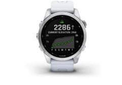 Garmin fenix 7S, Silver, Whitestone Band