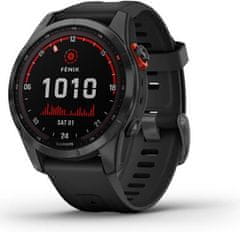 Garmin Fenix 7S Solar, Slate Gray, Black Band, Gray/Black