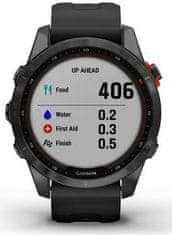 Garmin Fenix 7S Solar, Slate Gray, Black Band, Gray/Black