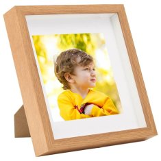 Vidaxl 3D fotorámiky 5 ks dubové 23x23 cm na 13x13 cm obrázok