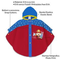 Perletti Reflexný pršiplášť / pončo COOL KIDS Požiarnik, 3/6 rokov, 15585