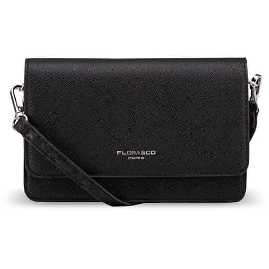 FLORA & CO Dámska crossbody kabelka 8053 noir