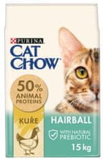 Purina Cat Chow Adult HAIRBALL kura 15 kg