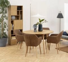 Design Scandinavia Jedálenský stôl Nagano, 120 cm, dub