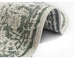 NORTHRUGS Kusový koberec Twin Supreme 104139 Green / Cream kruh – na von aj na doma 140x140 (priemer) kruh