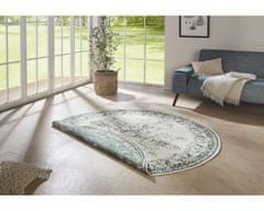 NORTHRUGS Kusový koberec Twin Supreme 104139 Green / Cream kruh – na von aj na doma 140x140 (priemer) kruh