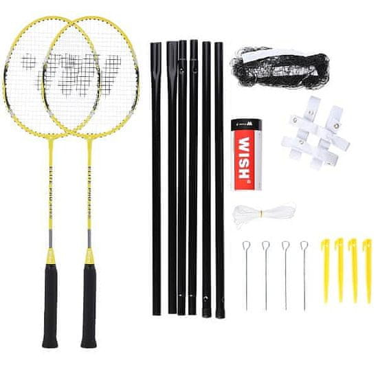 WISH Sada rakiet na bedminton Alumtec 4466, žltá