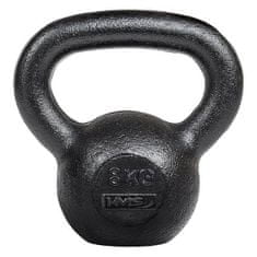 HMS Liatinový kettlebell KZG08 8 kg, čierny