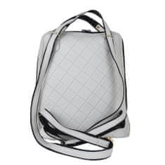 VegaLM Moderný kožený ruksak s možnosťou nosenia ako kabelky v šedej farbe